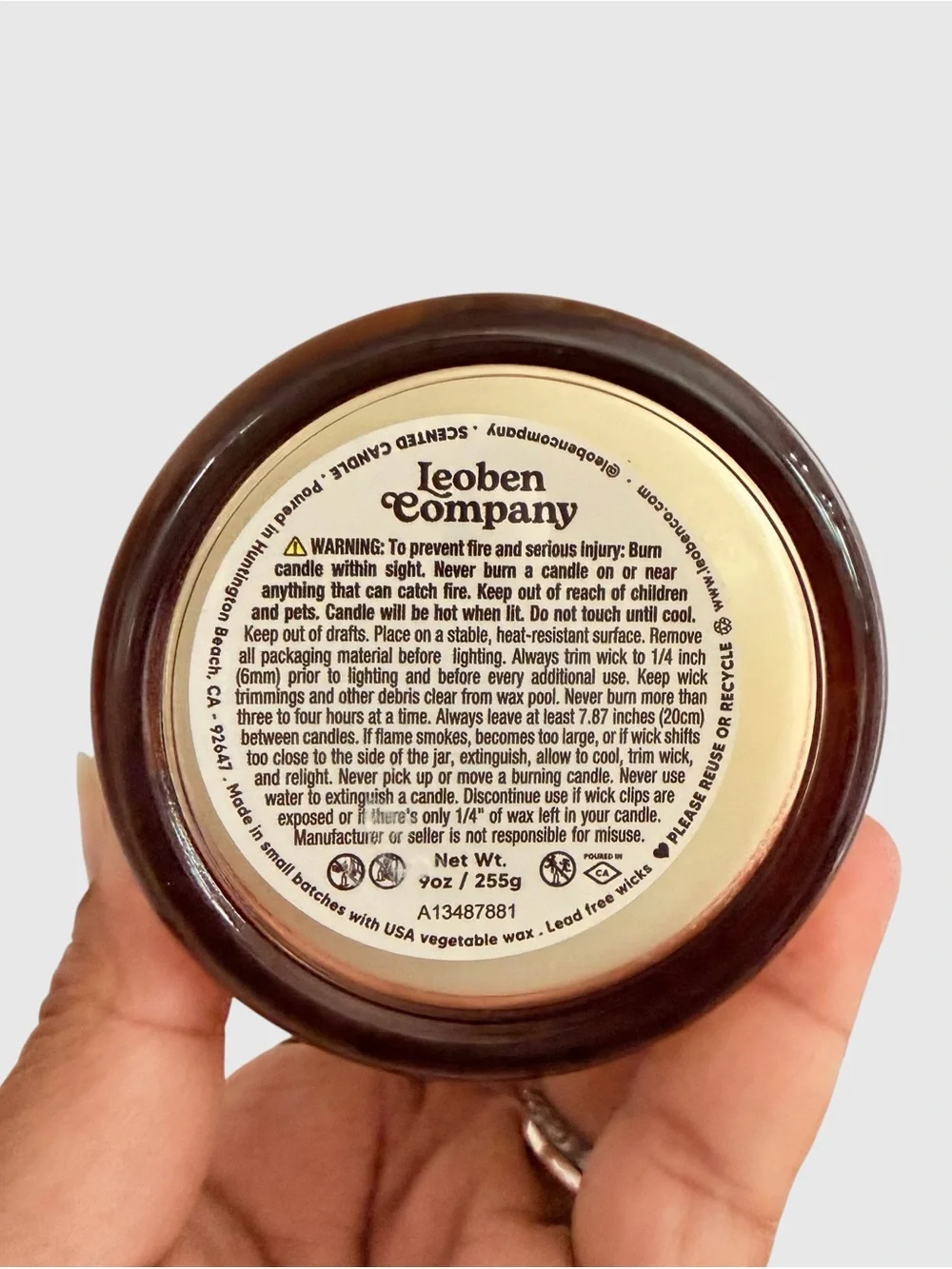Leoben Company Pumpkin Spice Scented Candle - Gold